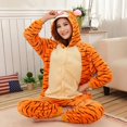 thumbnail image 1 of Mono de dibujos animados de animales Kigurumi Unisex, conjunto de pijamas para adultos y niños, ropa de dormir cálida, disfraces de Anime, Invierno, 1 of 4