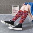 thumbnail image 5 of KLL Red Lips Kissing Print Cool Socks Men's Women's Crew Socks Funny Crazy Novelty Stockings, 5 of 6