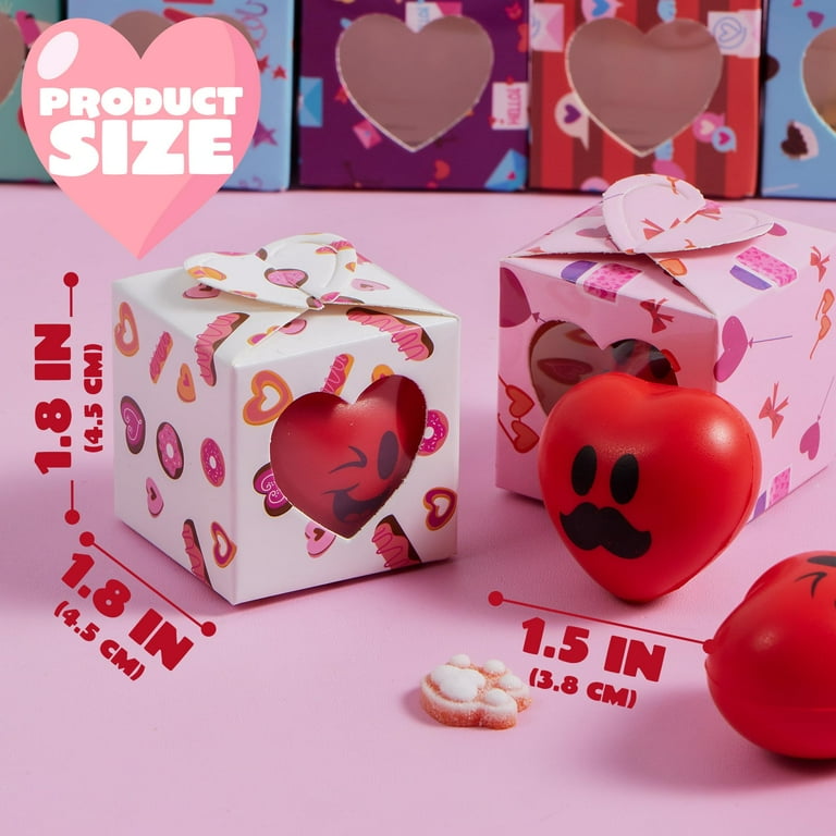 Joyfy Valentine 3D Box with Heart Shaped Mochi, 28 packs - Walmart.com
