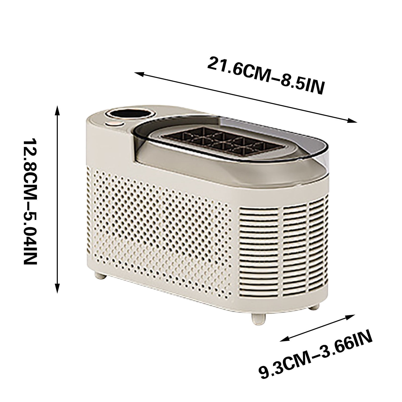 Ice Maker Machine Countertop, Mini Ice Maker, Portable Compact Small Ice Maker, Convenient Automatic Ice Box, Table Top Ice Maker with Ice Basket for Home Office Kitchen Camping, White