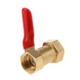 thumbnail image 3 of Thinsony Valve à Bille de Type Varié Valve en Laiton Filetée FF 16mm Rouge 1Ensemble, 3 of 6