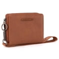 thumbnail image 4 of Monedero Montana West para mujer pequeña con pulsera RFID marrón, 4 of 6