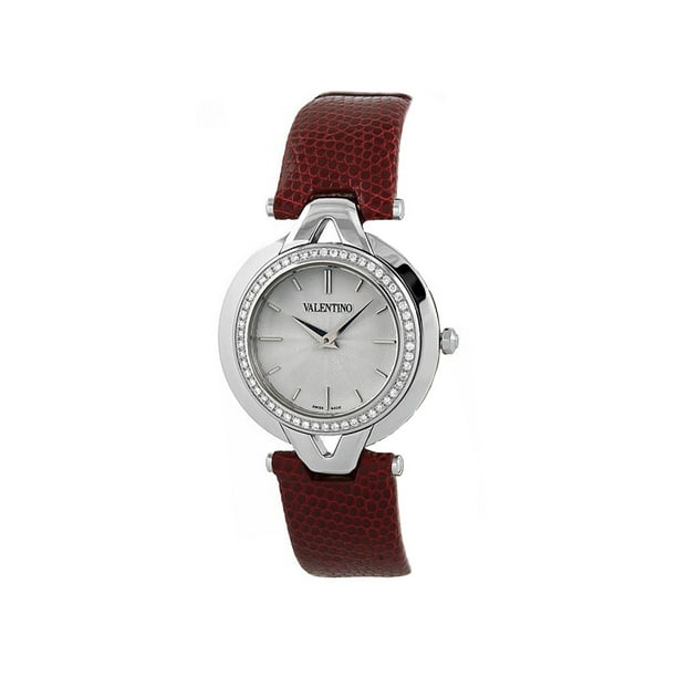 Løs stabil ekstra Valentino Steel & Diamond Casual V- Womens Strap Watch V38SBQ-9102-S800 -  Walmart.com