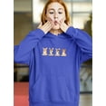 thumbnail image 2 of Corgi Puppies Banner Hoodie Women -Image by Shutterstock, Female 4X-Large, 2 of 4