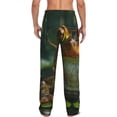 thumbnail image 7 of Salouo Intellectual Frog Pond Print Pajama Pants for Men, Lounge Pants Elastic Waistband Casual Men's sleepwear Loungewear Sleep Pajama Pant -XX-Large, 7 of 7