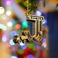 thumbnail image 5 of geerera Construction Vehicle Letter Ornament, 2D Flat Acrylic Excavator Decor, Personalized Christmas Ornament, for Tree Trimming, Construction Themes, Gift Giving, 5 of 5