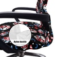 thumbnail image 5 of HELLHERO Skull Print Office Chair Cover with Elastic Band Moon Star Print Universal Rotating Chair Slipcover High Back Chairs Seat Protector, 5 of 7