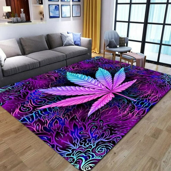 Leaf Print Living Room Carpet Floor Mat Sofa Coffee Table Rug Large Area Non Slip Carpet Bedroom Floor Mat Room Home Decor Rugs
