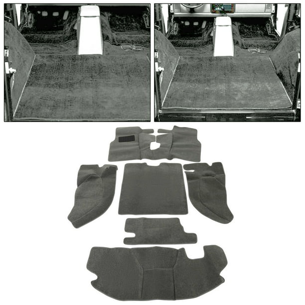 Kojem Carpet Rug Mat Kit Compatible with Jeep Wrangler TJ 1997-2006 Heavy  Duty Floor Mats Liners 6PCS All Around Protection Durable Odorless Grey -  