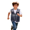 thumbnail image 5 of OGLCCG Kid's High Visibility Safety Vest Reflective Volunteer Uniform Construction Party Supplies Worker Traffic Vest 8-19 Years, 5 of 8