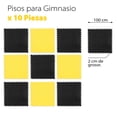 thumbnail image 3 of Piso Protector De Gimnasio Altera PG-NEAM Tatami Patron T C/10 Pz De 104.5 x 104.5 Cm Color Negro-Amarillo, 3 of 4