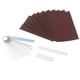 thumbnail image 1 of nuez Tuerca de guitarra acústica de 6 cuerdas y sillín Tuerca de hueso pre-ranurada con limas de tuerca Juego de lijas de grano 320/240 para reparación de reemplazo de piezas de guitarra clásica / elé Tomshoo nuez, 1 of 6