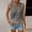 Gray, variant on Womens 100%Cotton Tank Tops Dressy Casual Summer Lace Sleeveless V Neck Tee Shirts Pleated Front Buttons Blouses for Summer Beach Daily