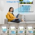 thumbnail image 3 of 8000 BTU Window Air Conditioner Unit with Remote Control, Cools Rooms Up to 350 Sq ft, Energy Efficient, Energy Efficient, Cool/Fan/Dehumidifier Modesoom, for Home, Coffice, 3 of 7
