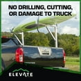 thumbnail image 3 of Elevate Outdoor Adjustable Aluminum Ladder Rack for Pickup Trucks, Universal Fit, 3 of 10