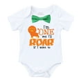 thumbnail image 2 of Jungle Zoo First Birthday Outfit 1st Birthday Shirt Green Bow Tie 24 months, 2 of 3