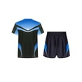 thumbnail image 2 of RUNQHUI Ensemble Unisexe pour Enfants : Shorts et Chandail de Boxe, Uniformes de Boxeur, Ensemble de Vêtements de Boxe Bleu Pâle 6, 2 of 6