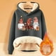 thumbnail image 2 of WILLBEST Sudadera con Capucha Estampada Navideña para Mujer XXXX-Grande, 2 of 4