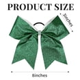 thumbnail image 2 of 12 PCS Large Glitter Cheer Bows Green Rhinestones 8" Large Glitter Cheer Bows, 2 of 5