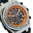 thumbnail image 4 of Pre-Owned Audemars Piguet Royal Oak Offshore Chronograph 26170ST 42MM Black Dial With Leather Horn Back Bracelet, 4 of 6