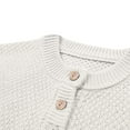 thumbnail image 6 of BLVB Womens Oversized Knitted Sweater Crewneck Button Long Sleeve Sweatshirt Casual Loose Fall Pullover Tops, 6 of 9