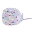 thumbnail image 2 of Unisex 100% ajustable enfermera Scrub a prueba de polvo Chemo sombrero transpirable Luz púrpura Zulema Gorro médico ajustable unisex, 2 of 8