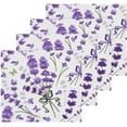 thumbnail image 2 of Purple Lavender Flowers Washcloth 12x12in Set, 2 Pack Absorbent Cotton Towel Square Kitchen Dishes Towels, Soft Cleaning Face Hand Towel Fast Drying Wash cloth, 2 of 7
