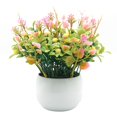 thumbnail image 1 of Flor artificial en maceta, simulación de planta en maceta, decoración para el hogar y la Oficina (rosa), 1 of 8