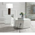 thumbnail image 7 of Capella Mirrored Abstract Geometric End Table Silver, 7 of 7