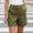 Army Green, variant on Floleo Womens High Waisted Work Shorts with Pockets Stretchy Twill Casual Straight Leg Summer Shorts for Office Weekend Travel Hiking Golf Daily Comfort Wear(Wine,S)
