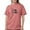 Crimson Red, variant on - Psi Upsilon Flag T Shirt - Womens Comfort Colors® Shirt