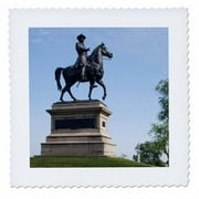 3dRose Pennsylvania, Gettysburg, Civil War Memorial - US39 PSO0001 - Paul Souders - Quilt Square, 10 by 10-inch