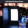 thumbnail image 3 of Wechef Folding LED Backlit Illuminated Black Leatherette Check Presenter/menu Holder, 3 of 11