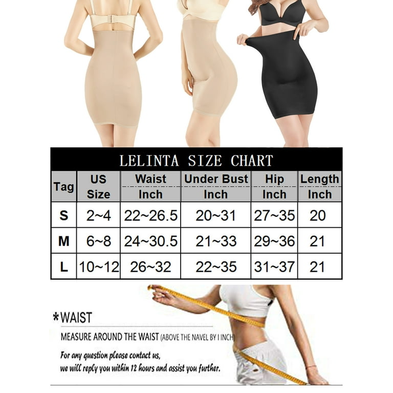 LELINTA Women's Dress Slips for Under Dresses Tummy Control Shapewear Full  Slip Body Shaper Seamless Spaghetti Strap Under Dress Slip Color