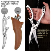 Upgrade Heavy Duty Stainless Steel Kitchen Scissors,Multipurpose Ultra Sharp Utility Scissors, Professional Poultry Shears for Bone, Chicken, Meat, Fish, Turkey,Vegetables,Barbecue Scissors.