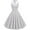 DT-White, variant on Women's Halter Neck Swing Dress-Fit & Flare--for Picnic/Retro Event-Pattern