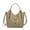 elephant grey, variant on Genuine Cowhide Women Bucket Bag, Elephant Grey Pebbled Leather Handbag Crossbody Bag