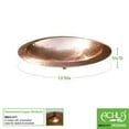thumbnail image 2 of Achla BBHC-01T-RM Hammered Copper Birdbath with Rail Mount Bracket, Natural Patina, 2 of 2