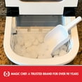 Magic Chef 27 lb. Capacity Portable Countertop Ice Maker, Silver (Bullet Ice)
