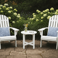 thumbnail image 6 of Round Outdoor Side Table, Patio Garden Stool Coffee End Table Nightstand for Small Spaces, Living Room, Front Porch, Poolside, 6 of 10
