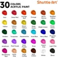 thumbnail image 3 of Shuttle Art 54 Pack Acrylic Paint Set, Acrylic Painting Set with 30 Colors Acrylic Paint, Wooden Easel, Painting Canvas, Paint Brushes, Palette, Art Painting Supplies for Adults Beginner Artists, 3 of 8