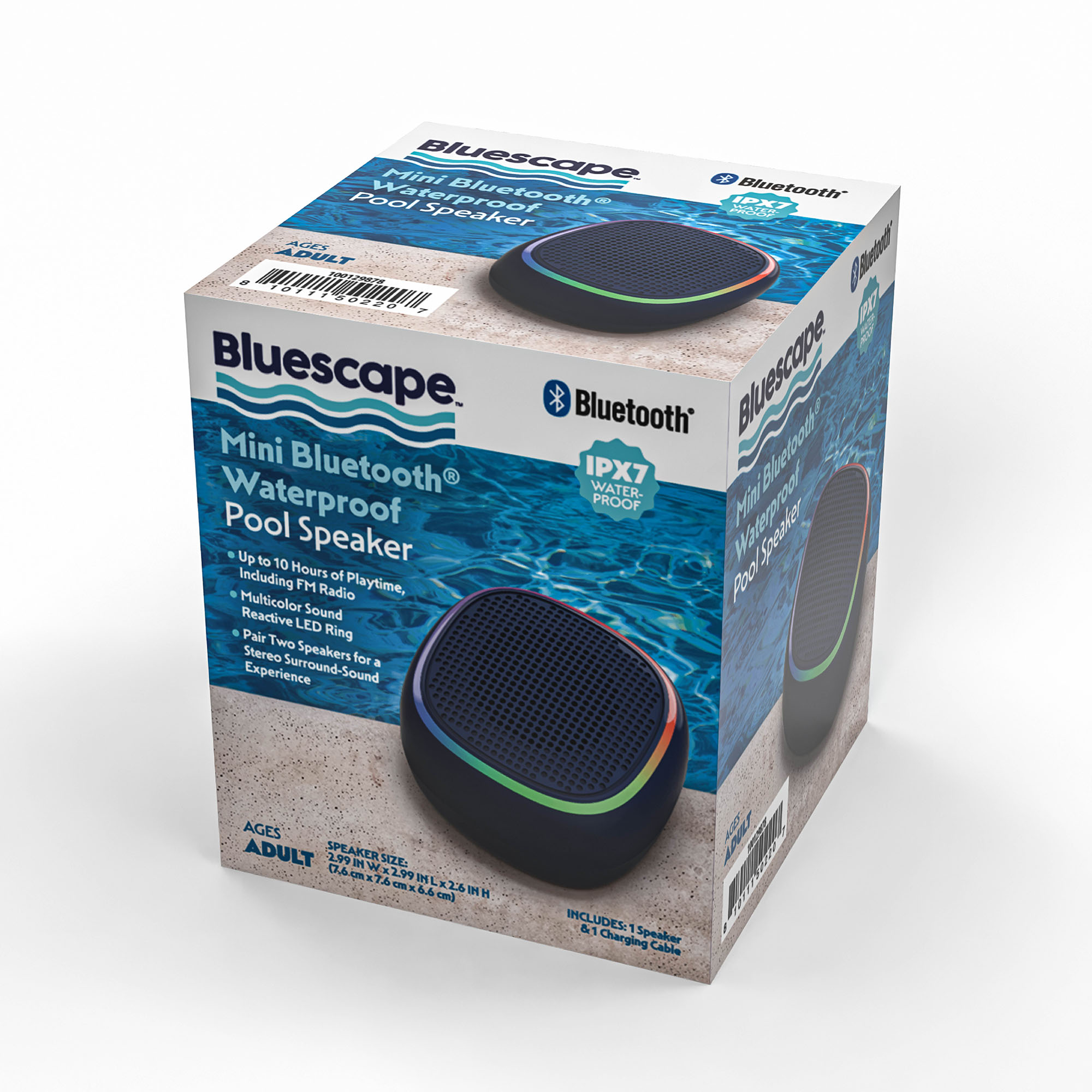 Bluescape Mini Portable Waterproof Bluetooth Speaker, Black photo 8