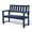 Blue, variant on Kaleemen 50’’ Outdoor Bench, All Weather 2-Person HDPE Garden Bench for Park, Porch and Patio, Brown