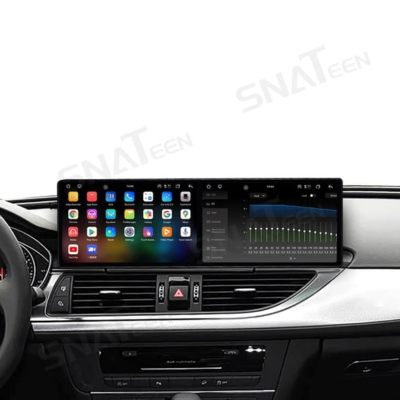 SNATEEN Dual 9.1 inch Carplay Screen/Radio/Multimedia Player for Audi A6 A7 2016 2017 2018 Car Navigation/GPS Upgrade Headunit Android Display 1080P Touch Screen Receiver Replace System