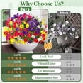 thumbnail image 4 of Waipfaru Artificial Flowers for Outdoors Fake Plants Outside Decoration, 24 Bundles UV Resistant Silk Morning Glory,Realistic Faux Flowers for Planter Porch Patio Yard Decor, 4 of 7