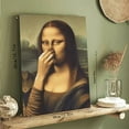 thumbnail image 6 of Funny Mona Lisa Parody Canvas Art - Wooden Framed Bathroom Wall Decor, Perfect Holiday Gift for Everyone, Easy to Hang,halloween, 6 of 7