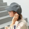 thumbnail image 6 of D-GROEE Women Beret Newsboy Hat British Style Wool Cap Classic Autumn Spring Winter Hats, 6 of 7