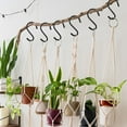 thumbnail image 4 of 12 Pack 4 Inch S Hooks for Hanging Plants,Heavy Duty S Hooks, Vinyl Coated Non Slip Clothes S Hooks, White S Hooks Pot Rack Closet Hooks for Hanging Plants, Clothes, Kitchen Utensil, Pots, Pans, 4 of 7