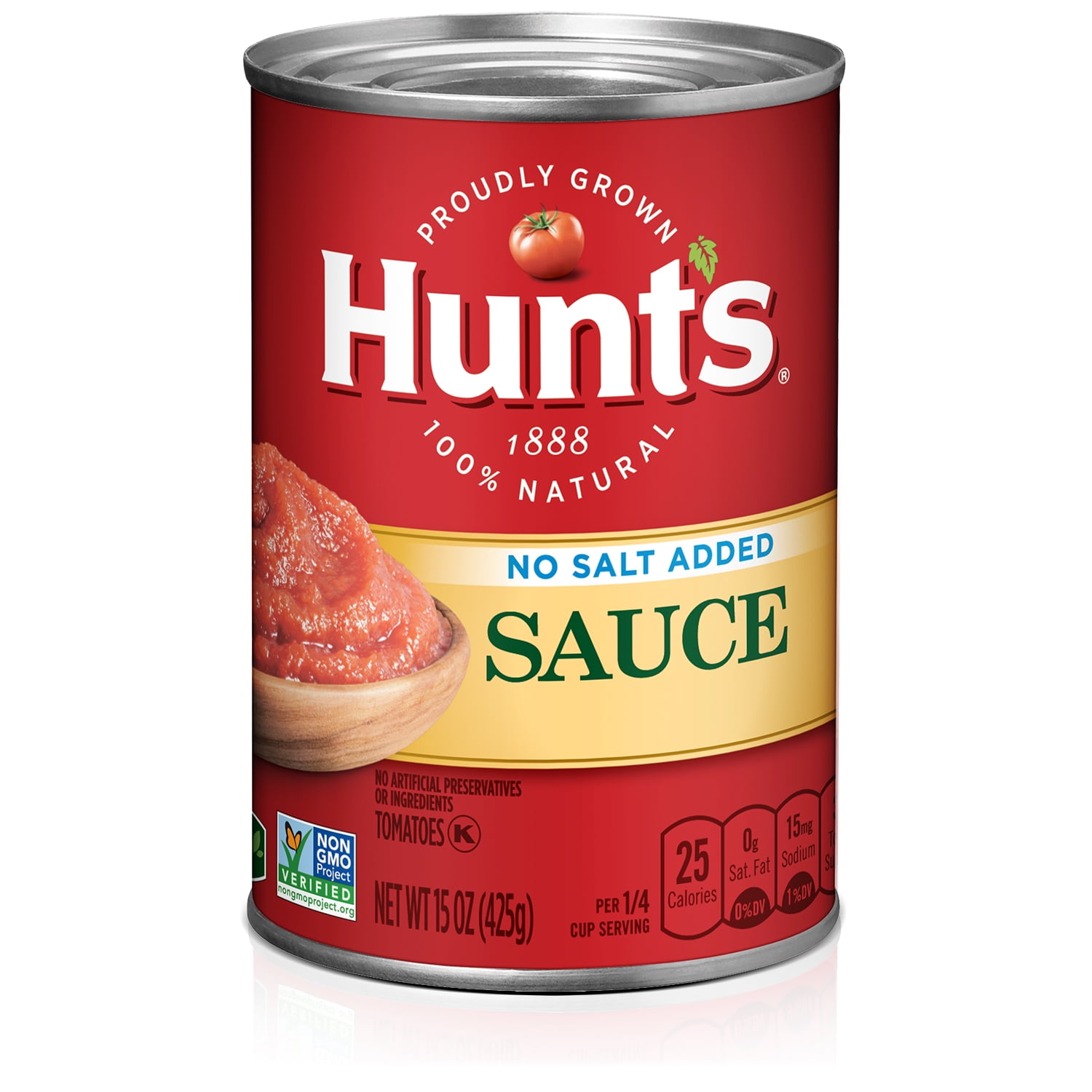 Hunt's Tomato Sauce No Salt Added, 15 oz