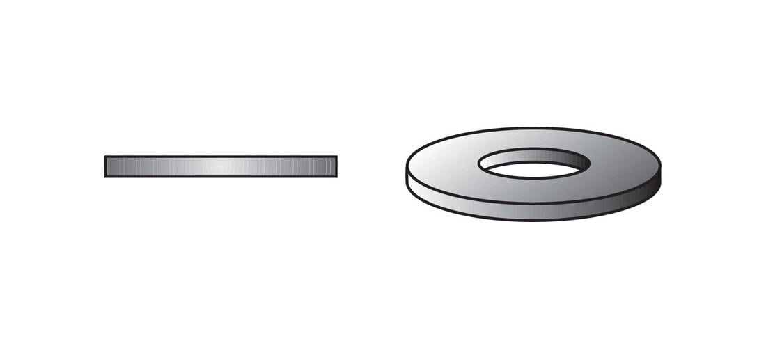 Hillman 7270073 USS Flat Washer Zinc-Plated Steel 3/4" Zinc-Plated
